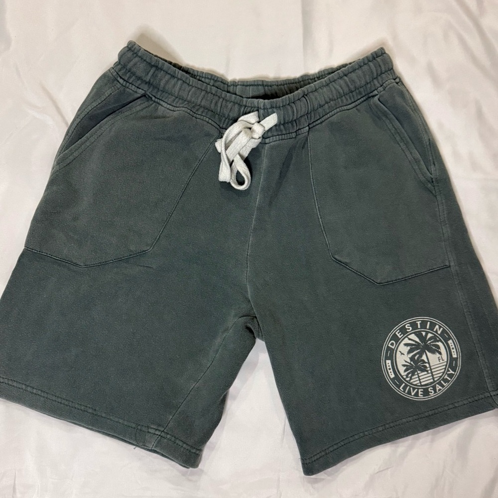 Vintage Men's Green Casual Shorts